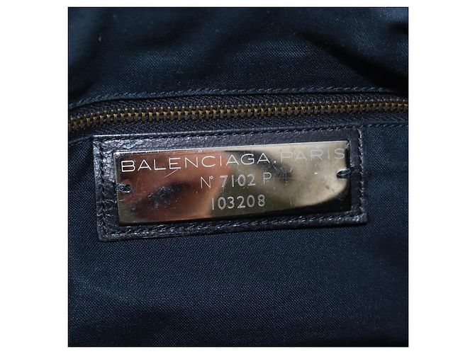 Borsa Balenciaga The First in pelle 2way Nera 103208 Auth am12679V Nero - vista 22