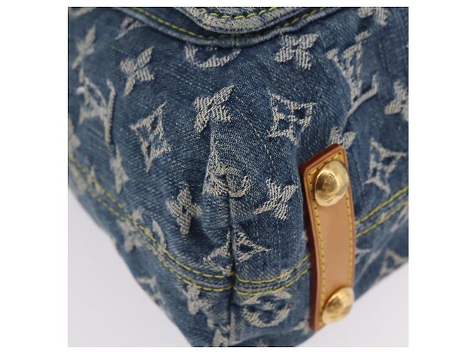 LOUIS VUITTON Monogram Denim Buggy GM Shoulder Bag Blue M95048 LV Auth yk20992V Azul - vista 15