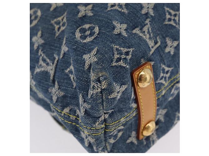 LOUIS VUITTON Monogram Denim Buggy GM Shoulder Bag Blue M95048 LV Auth yk20992V Azul - vista 17