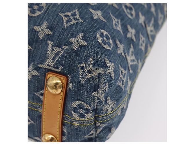 LOUIS VUITTON Monogram Denim Buggy GM Shoulder Bag Blue M95048 LV Auth yk20992V Azul - vista 18