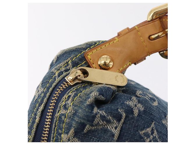 LOUIS VUITTON Monogram Denim Buggy GM Shoulder Bag Blue M95048 LV Auth yk20992V Azul - vista 20