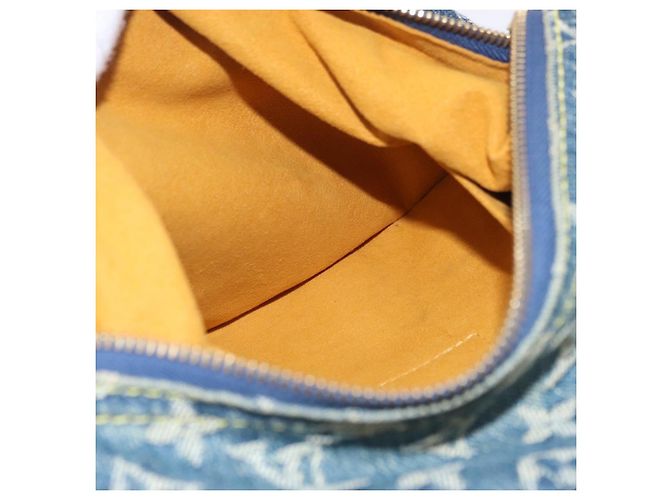 LOUIS VUITTON Monogram Denim Buggy GM Shoulder Bag Blue M95048 LV Auth yk20992V Azul - vista 25