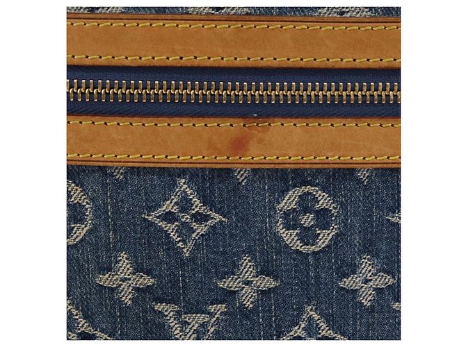 LOUIS VUITTON Monogram Denim Buggy GM Shoulder Bag Blue M95048 LV Auth yk20992V Azul - vista 3