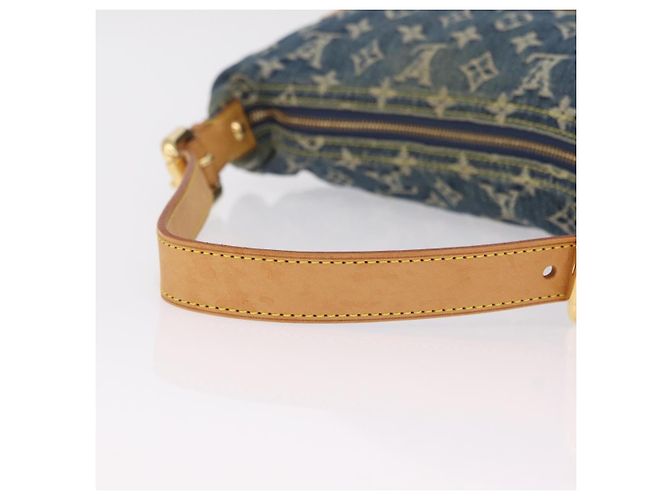 LOUIS VUITTON Monogram Denim Buggy GM Shoulder Bag Blue M95048 LV Auth yk20992V Azul - vista 8