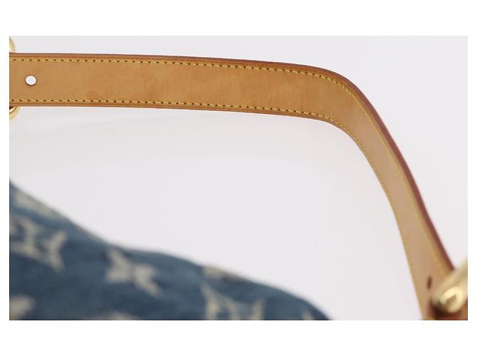 LOUIS VUITTON Monogram Denim Buggy GM Shoulder Bag Blue M95048 LV Auth yk20992V Azul - vista 9