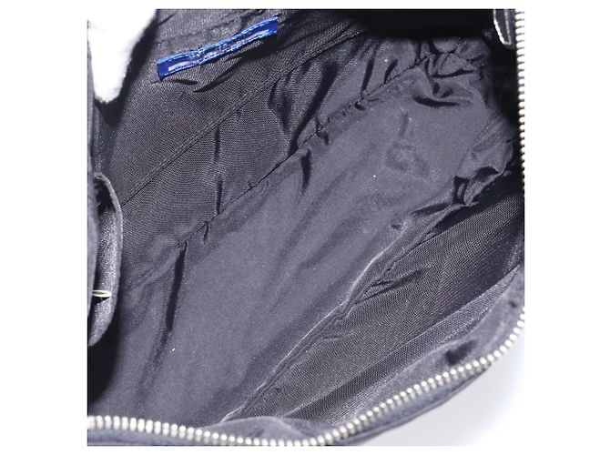 Borsa a mano BURBERRY Blue Label Nylon Nero Argento Auth hk4159 - vista 18