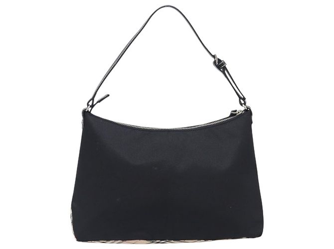 Borsa a mano BURBERRY Blue Label Nylon Nero Argento Auth hk4159 - vista 3
