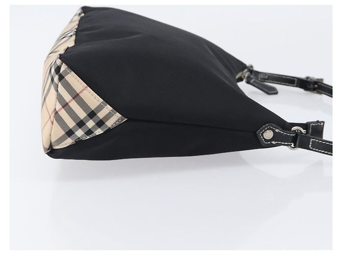 Borsa a mano BURBERRY Blue Label Nylon Nero Argento Auth hk4159 - vista 4
