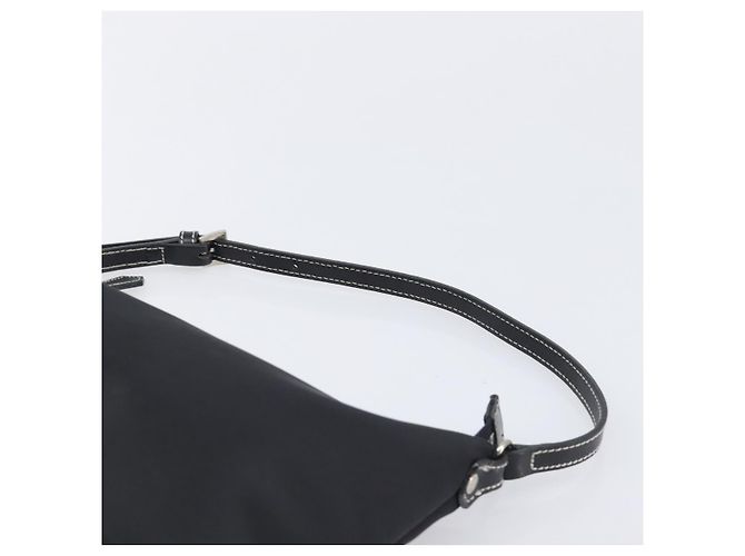 Borsa a mano BURBERRY Blue Label Nylon Nero Argento Auth hk4159 - vista 8