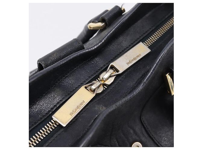 Autre Marque Saint Laurent Cavass Chic Mini Bag Leather 2way Black Gold 370699 Auth bs37674 Nero D'oro - vista 17