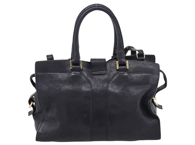 Autre Marque Saint Laurent Cavass Chic Mini Bag Leather 2way Black Gold 370699 Auth bs37674 Nero D'oro - vista 3