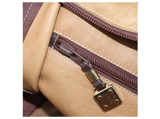 Borsa a mano LOEWE Amazona Suede Beige Gold Auth ka6550 D'oro - vista 21