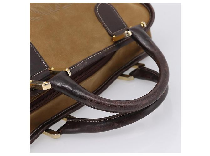 Borsa a mano LOEWE Amazona Suede Beige Gold Auth ka6550 D'oro - vista 7