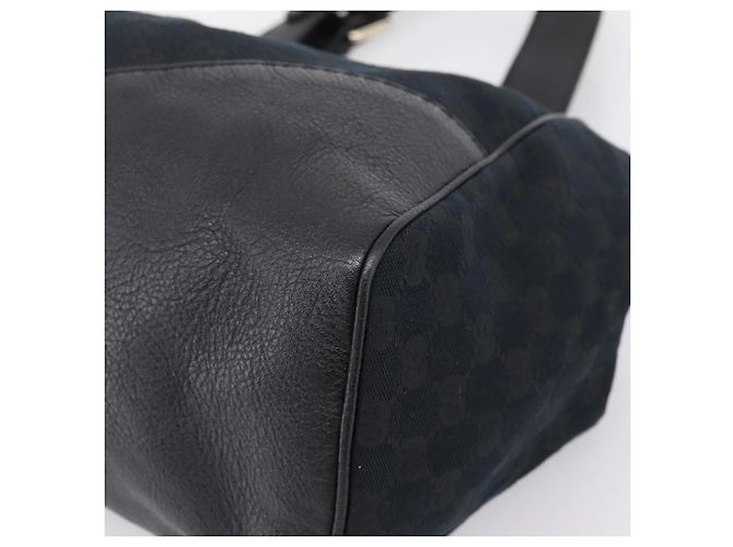 GUCCI GG Canvas Tote Bag Schwarz Gold 223972 Auth BA15960V - Ansicht 10
