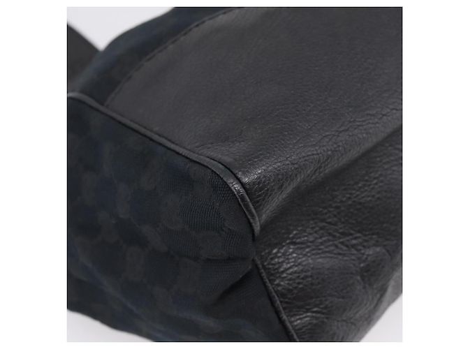 GUCCI GG Canvas Tote Bag Schwarz Gold 223972 Auth BA15960V - Ansicht 11