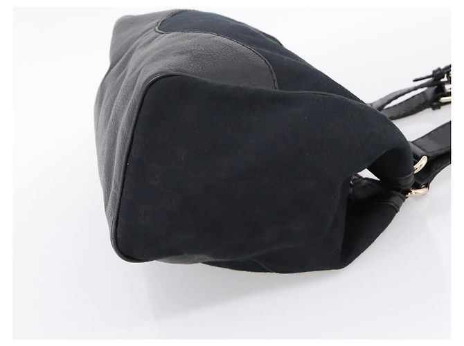 GUCCI GG Canvas Tote Bag Schwarz Gold 223972 Auth BA15960V - Ansicht 5