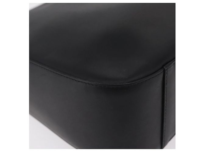 Borsa a Tracolla BURBERRY Pelle Nero Argento Auth 207869A - vista 13