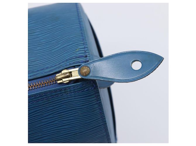 Borsa a mano LOUIS VUITTON Epi Speedy 35 Toledo Blue M42995 LV Auth ep16379A - vista 14