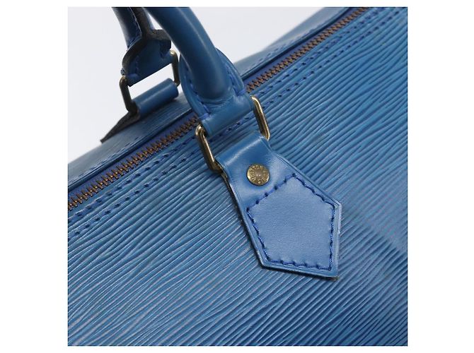 Borsa a mano LOUIS VUITTON Epi Speedy 35 Toledo Blue M42995 LV Auth ep16379A - vista 15