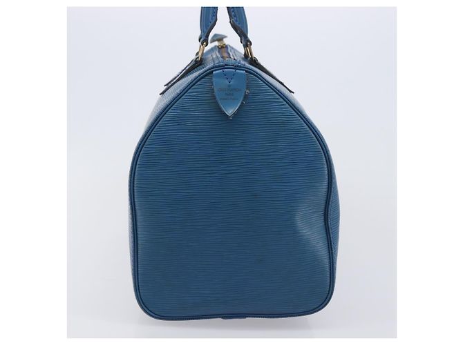 Borsa a mano LOUIS VUITTON Epi Speedy 35 Toledo Blue M42995 LV Auth ep16379A - vista 4