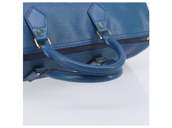 Borsa a mano LOUIS VUITTON Epi Speedy 35 Toledo Blue M42995 LV Auth ep16379A - vista 7
