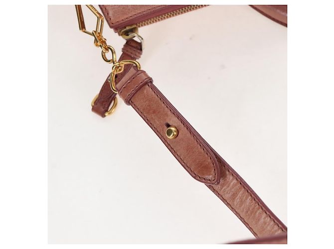 Borsa a mano Miu Miu in pelle 2way Pink Gold Auth 167669M Rosa D'oro - vista 11