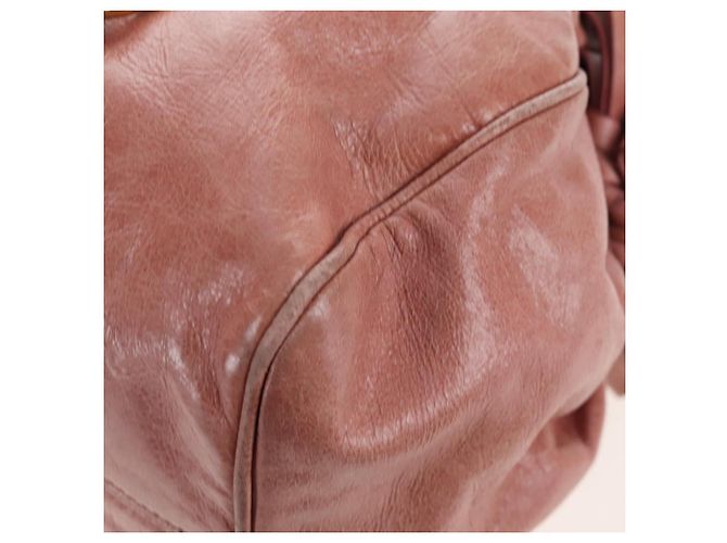 Borsa a mano Miu Miu in pelle 2way Pink Gold Auth 167669M Rosa D'oro - vista 17