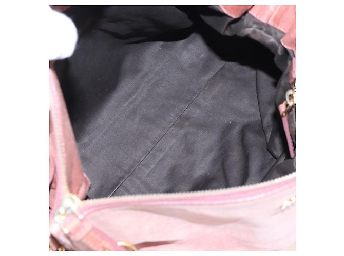 Borsa a mano Miu Miu in pelle 2way Pink Gold Auth 167669M Rosa D'oro - vista 22