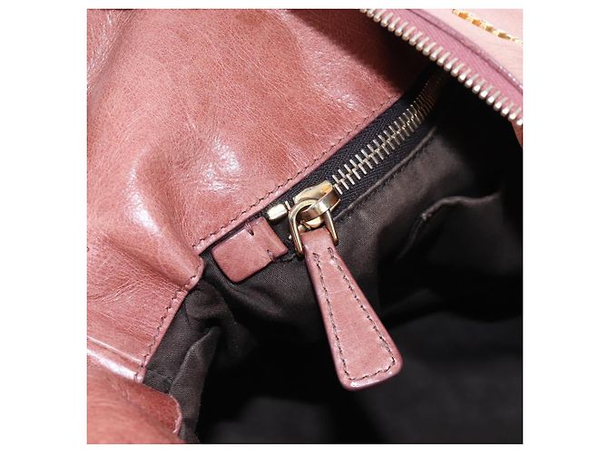 Borsa a mano Miu Miu in pelle 2way Pink Gold Auth 167669M Rosa D'oro - vista 25