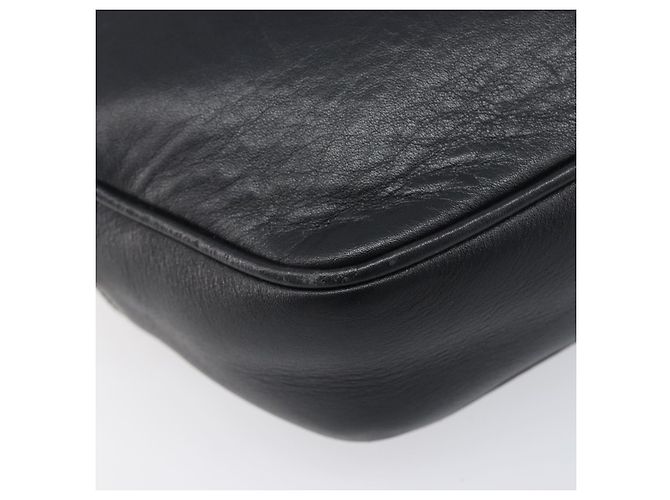 Céline Borsa a tracolla CELINE in pelle nera e oro Auth ka6592 Nero D'oro - vista 12