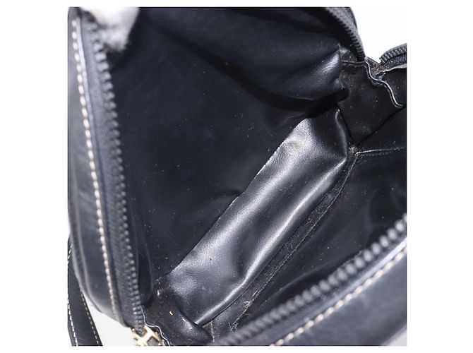 Céline Borsa a tracolla CELINE in pelle nera e oro Auth ka6592 Nero D'oro - vista 18