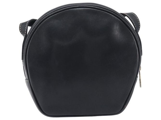 Céline Borsa a tracolla CELINE in pelle nera e oro Auth ka6592 Nero D'oro - vista 3