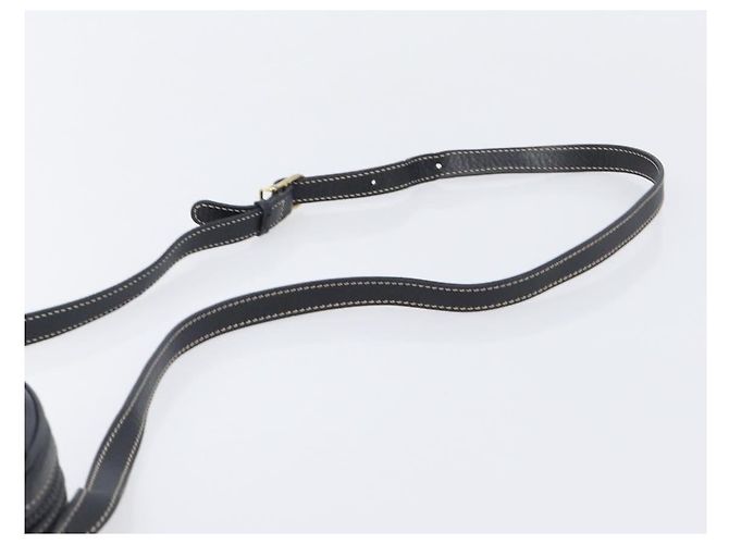Céline Borsa a tracolla CELINE in pelle nera e oro Auth ka6592 Nero D'oro - vista 8