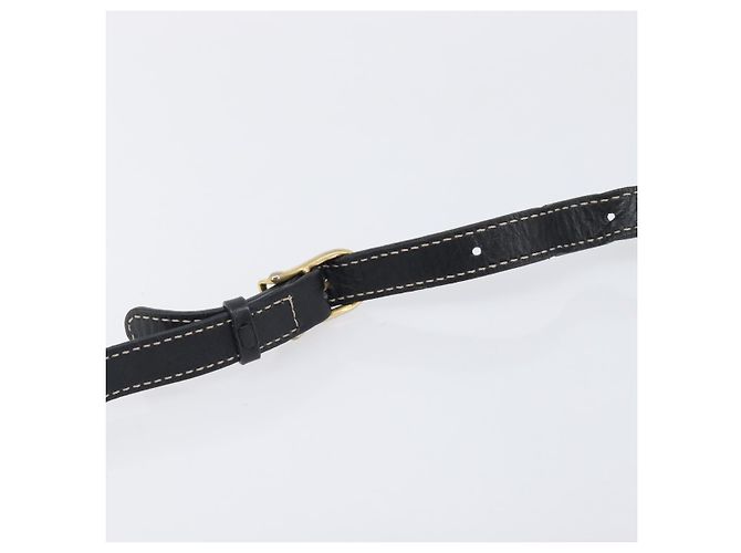 Céline Borsa a tracolla CELINE in pelle nera e oro Auth ka6592 Nero D'oro - vista 9