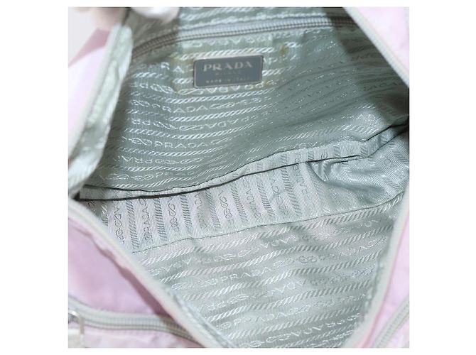 PRADA Schultertasche Nylon Pink Silver Auth hk4231 Silber - Ansicht 17