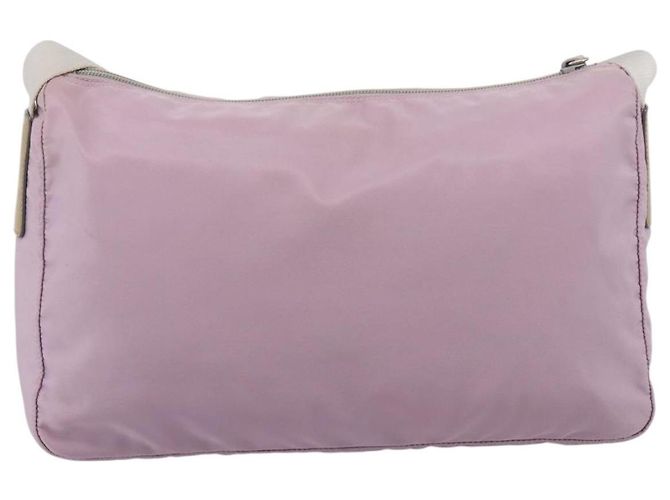 PRADA Schultertasche Nylon Pink Silver Auth hk4231 Silber - Ansicht 3