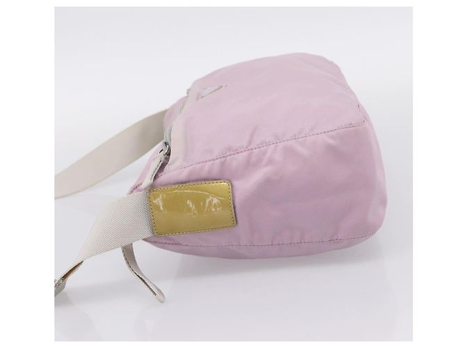 PRADA Schultertasche Nylon Pink Silver Auth hk4231 Silber - Ansicht 4