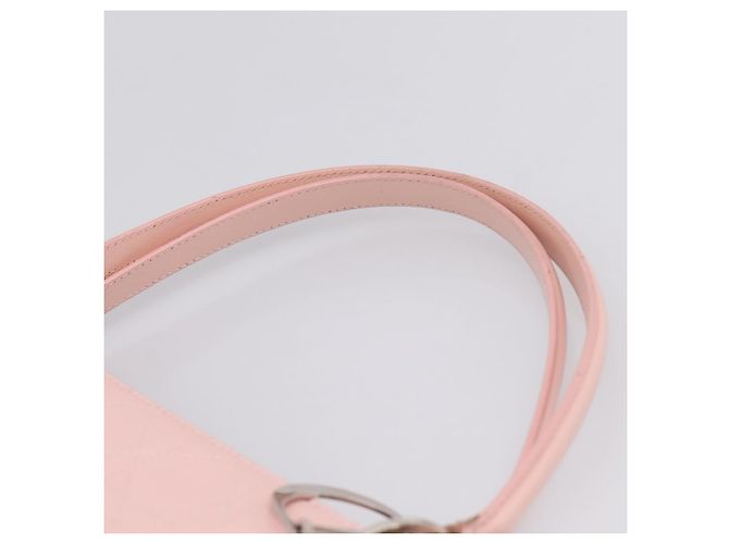 Borsa Christian Dior Canage in pelle rosa argento autentica 208692V - vista 11