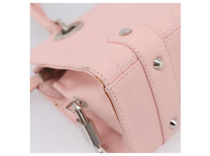 Borsa Christian Dior Canage in pelle rosa argento autentica 208692V - vista 15