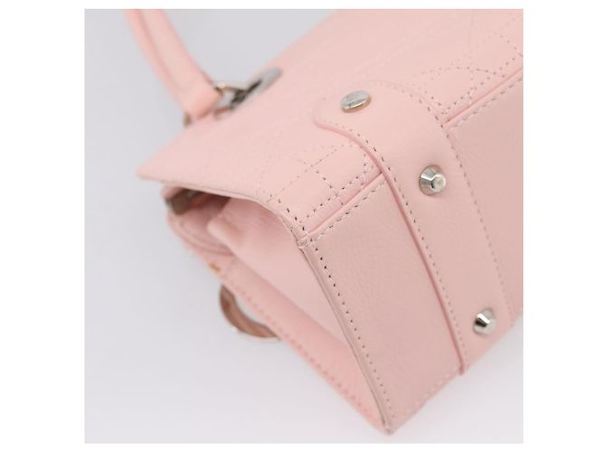 Borsa Christian Dior Canage in pelle rosa argento autentica 208692V - vista 17