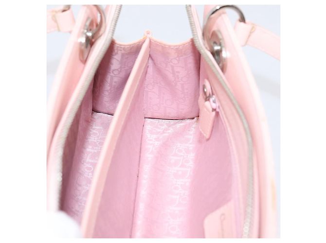 Borsa Christian Dior Canage in pelle rosa argento autentica 208692V - vista 25