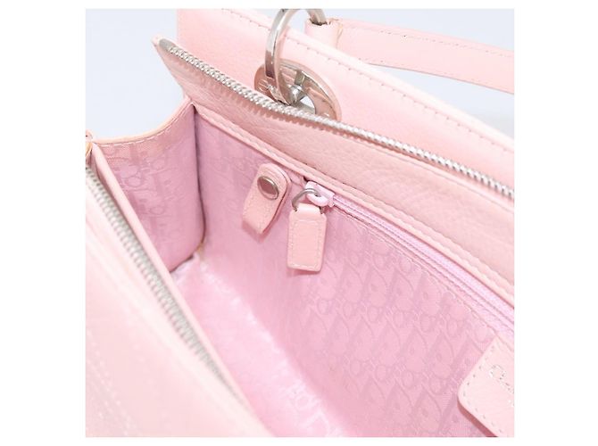 Borsa Christian Dior Canage in pelle rosa argento autentica 208692V - vista 26