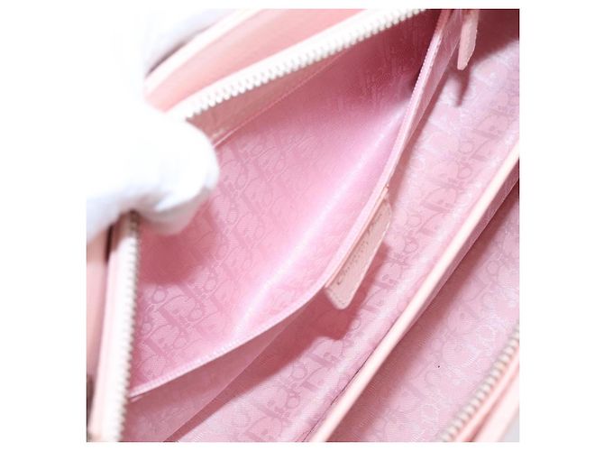 Borsa Christian Dior Canage in pelle rosa argento autentica 208692V - vista 27