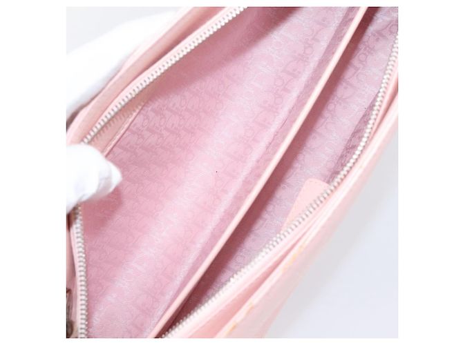 Borsa Christian Dior Canage in pelle rosa argento autentica 208692V - vista 29