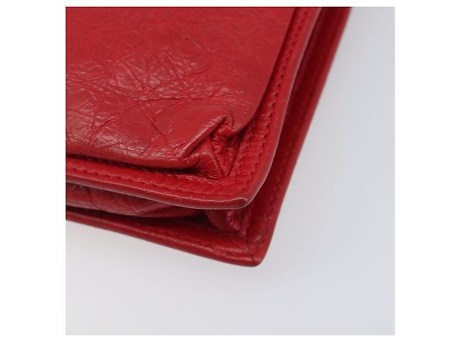 Borsa a tracolla Balenciaga Explorer in pelle rossa 532298 Auth ka6586A Rosso - vista 10