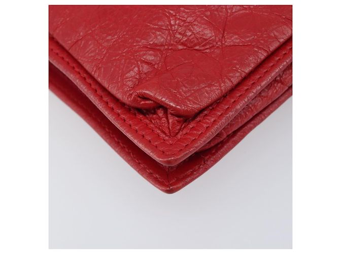 Borsa a tracolla Balenciaga Explorer in pelle rossa 532298 Auth ka6586A Rosso - vista 11