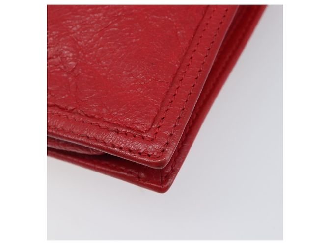 Borsa a tracolla Balenciaga Explorer in pelle rossa 532298 Auth ka6586A Rosso - vista 12