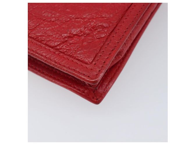 Borsa a tracolla Balenciaga Explorer in pelle rossa 532298 Auth ka6586A Rosso - vista 13