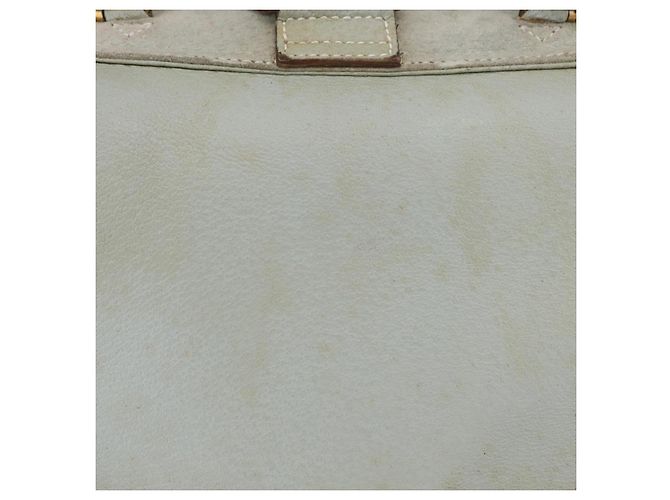 Zaino GUCCI Bamboo in pelle azzurro e oro 003 2058 0016 Auth 206231 D'oro Blu chiaro - vista 4