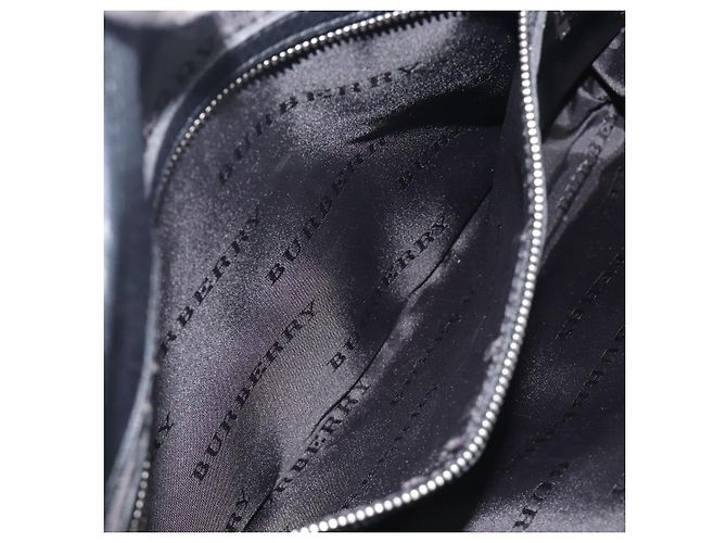 Bolso Tote BURBERRY Nova Check Canvas Beige Silver Auth 208838V Plata - vista 21